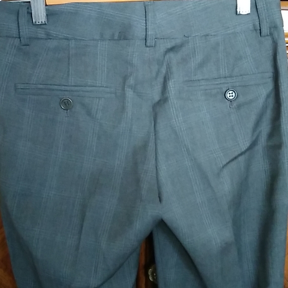 Theory Wool Slacks Gray Windowpane, Size 00 NWT - Picture 5 of 7